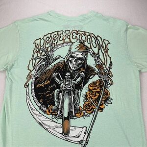 Affliction Men’s Medium Ride Or Die Neptune Light Green Y2K Vintage Retro 90s